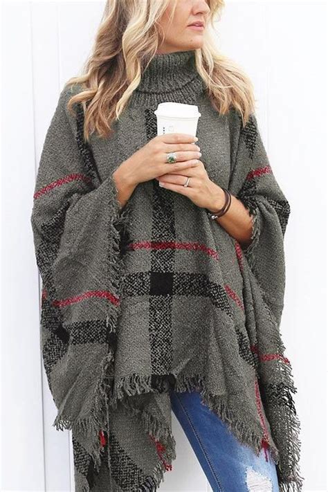 sale ellezarra burberry lattice cloak poncho sweater|Burberry cotton trench jacket.